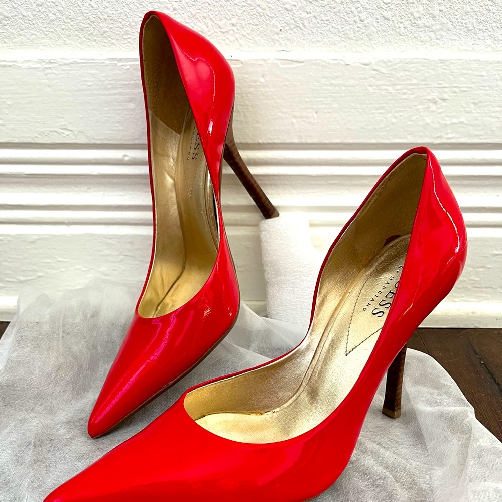 GUESS by Marciano red glossy heels